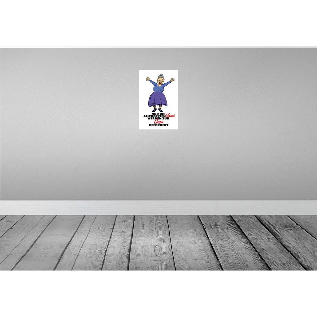 [LA-111900-H] Holzschild 30x20 cm Mamis werden zur Oma Opa Bild 2