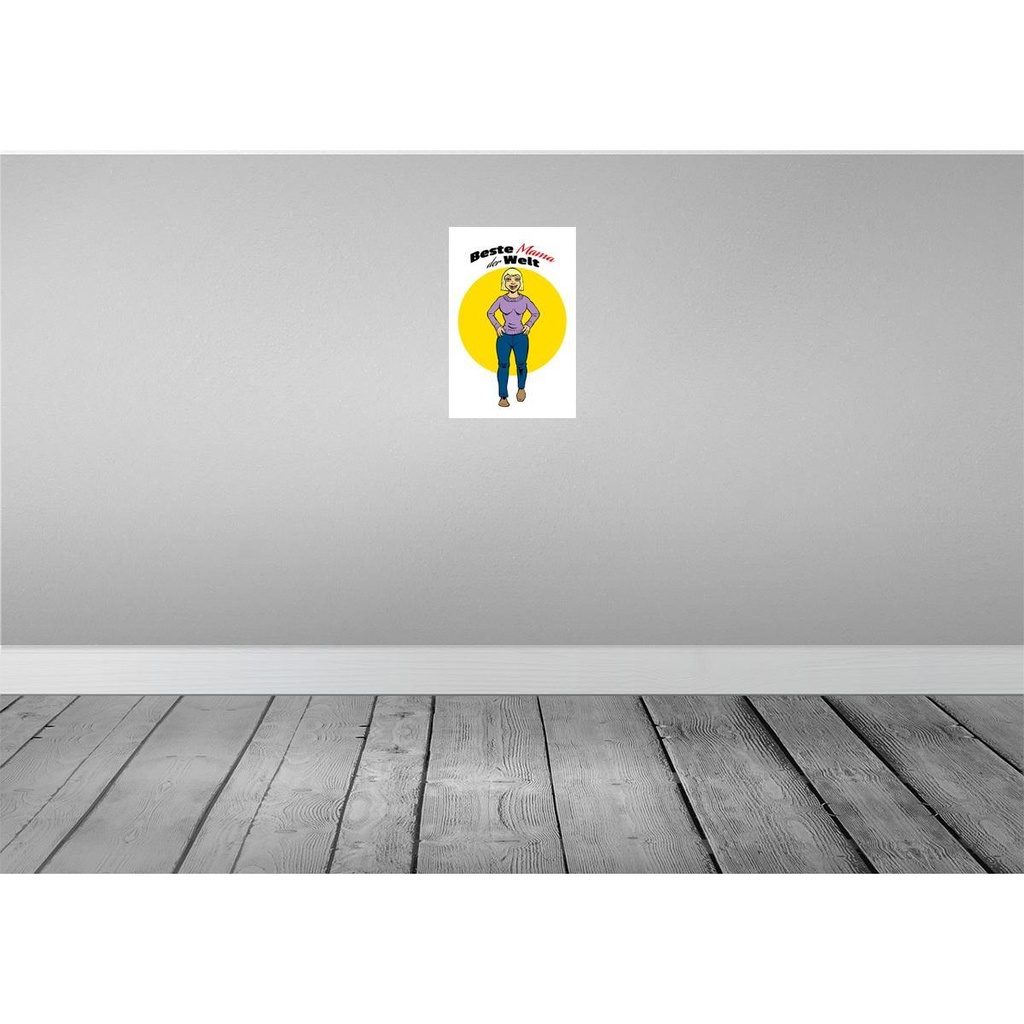 [LA-111903-H] Holzschild 30x20 cm Beste Mama der Welt Männer Frauen Bild 2