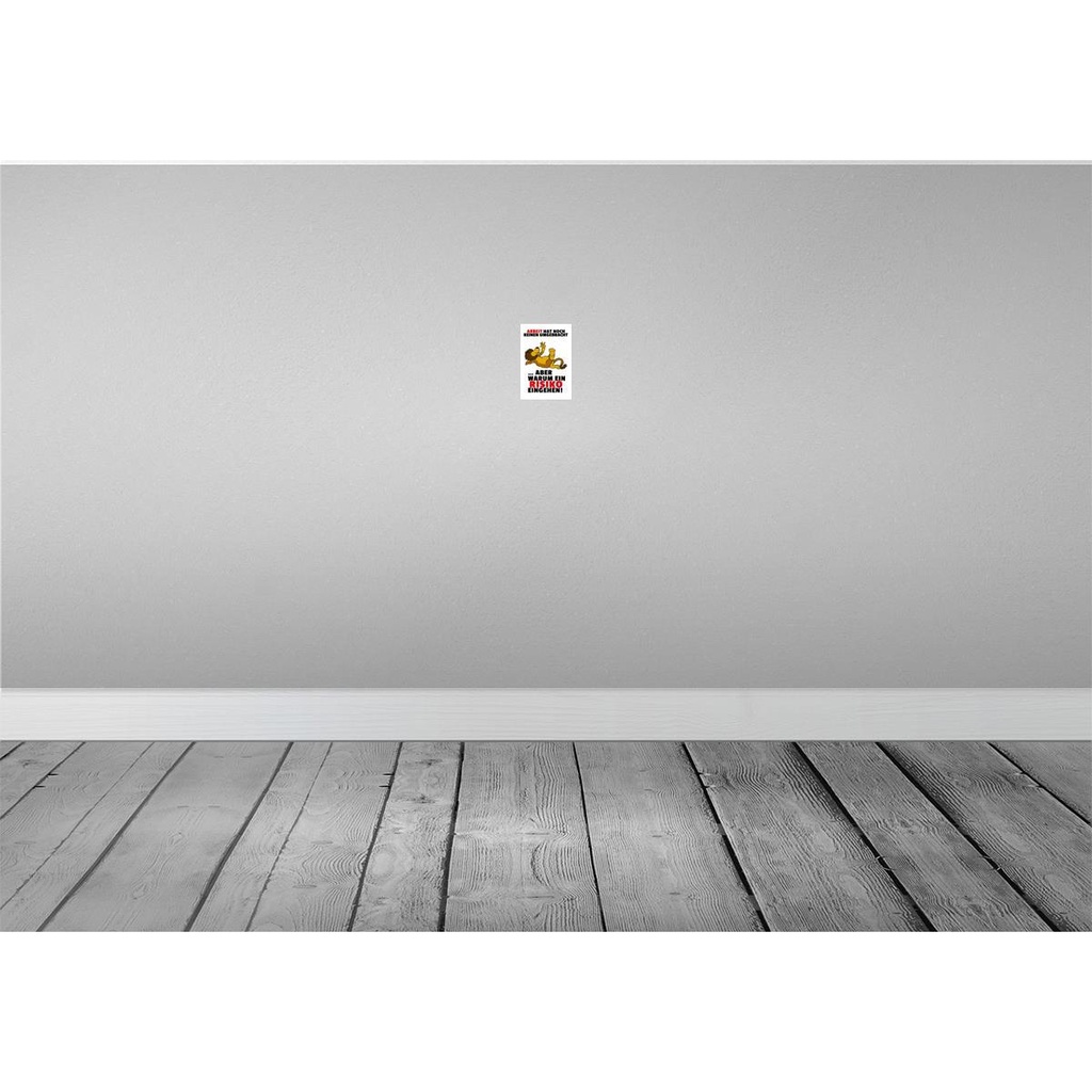 [LA-111907-1812] Blechschild 18x12 cm Arbeit hat noch keinen umgebracht Spruch Zitat Bild 2
