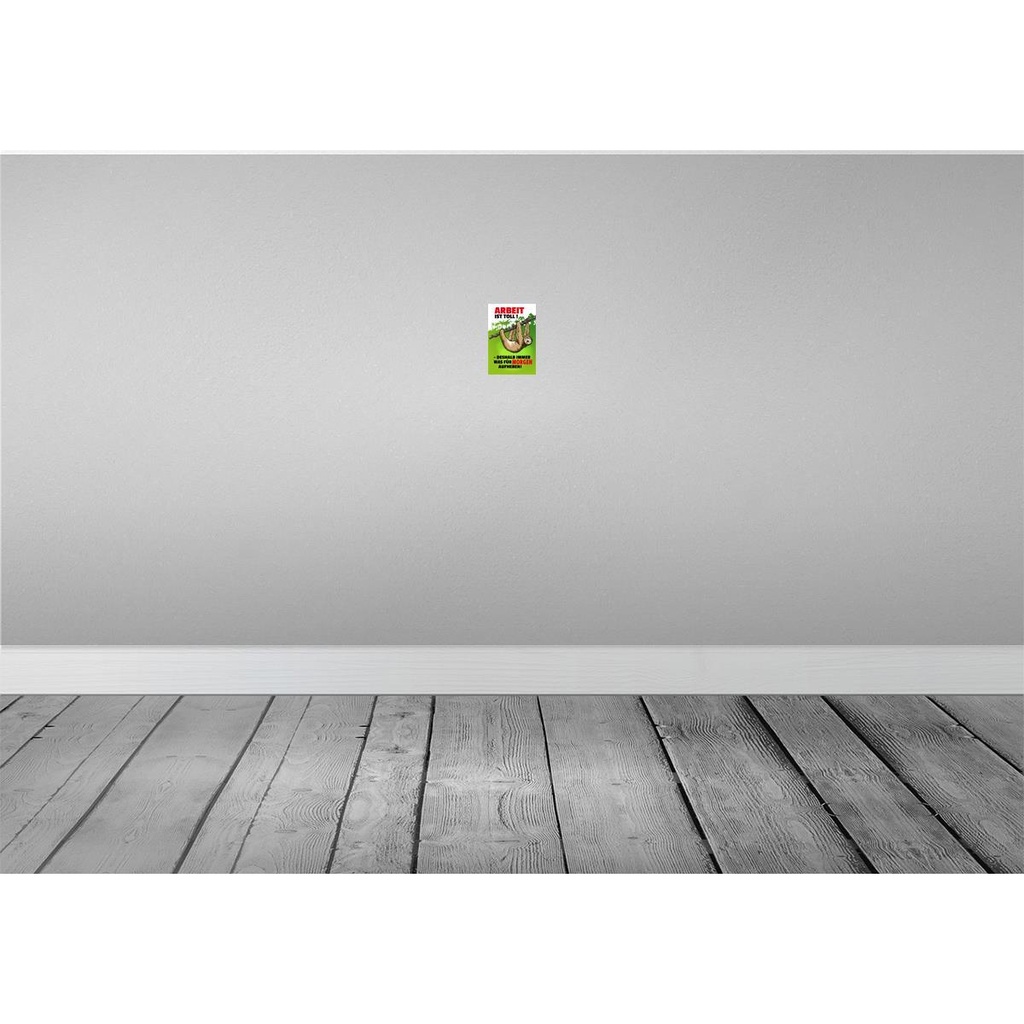[LA-111908-1812] Blechschild 18x12 cm Arbeit ist Toll Beruf Bild 2