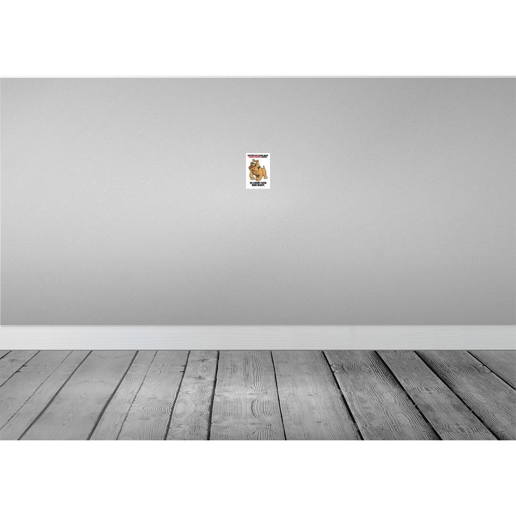 [LA-111914-1812-H] Holzschild 18x12 cm Ohne Hund leben lohnt sich nicht Spruch Zitat Bild 2