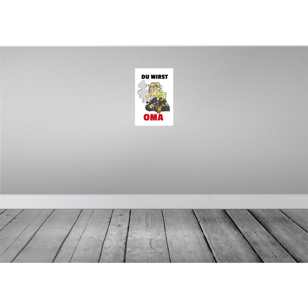 [LA-111922-2030] Blechschild 30x20 cm Du wirst OMA Opa Spruch Zitat Bild 2