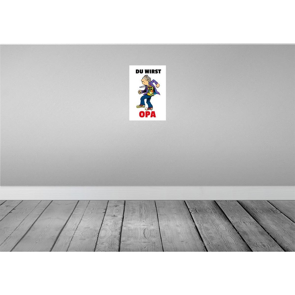 [LA-111923-2030] Blechschild 30x20 cm Du wirst OPA Oma Spruch Zitat Bild 2