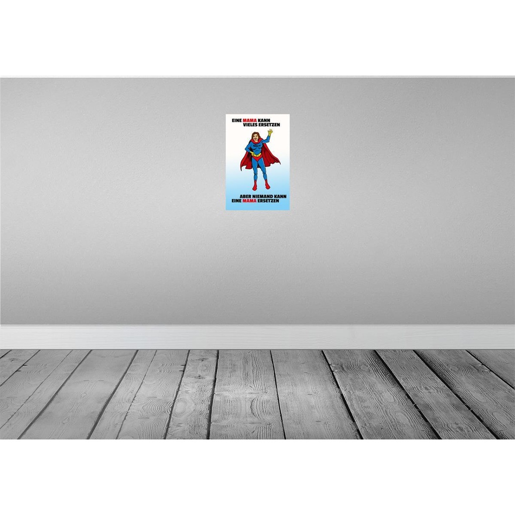 [LA-111927-H] Holzschild 30x20 cm Mama kann vieles ersetzen Spruch Zitat Bild 2