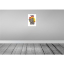 [LA-111928-2030] Blechschild 30x20 cm I love Dad Elefanten Tier Haustier Bild 2