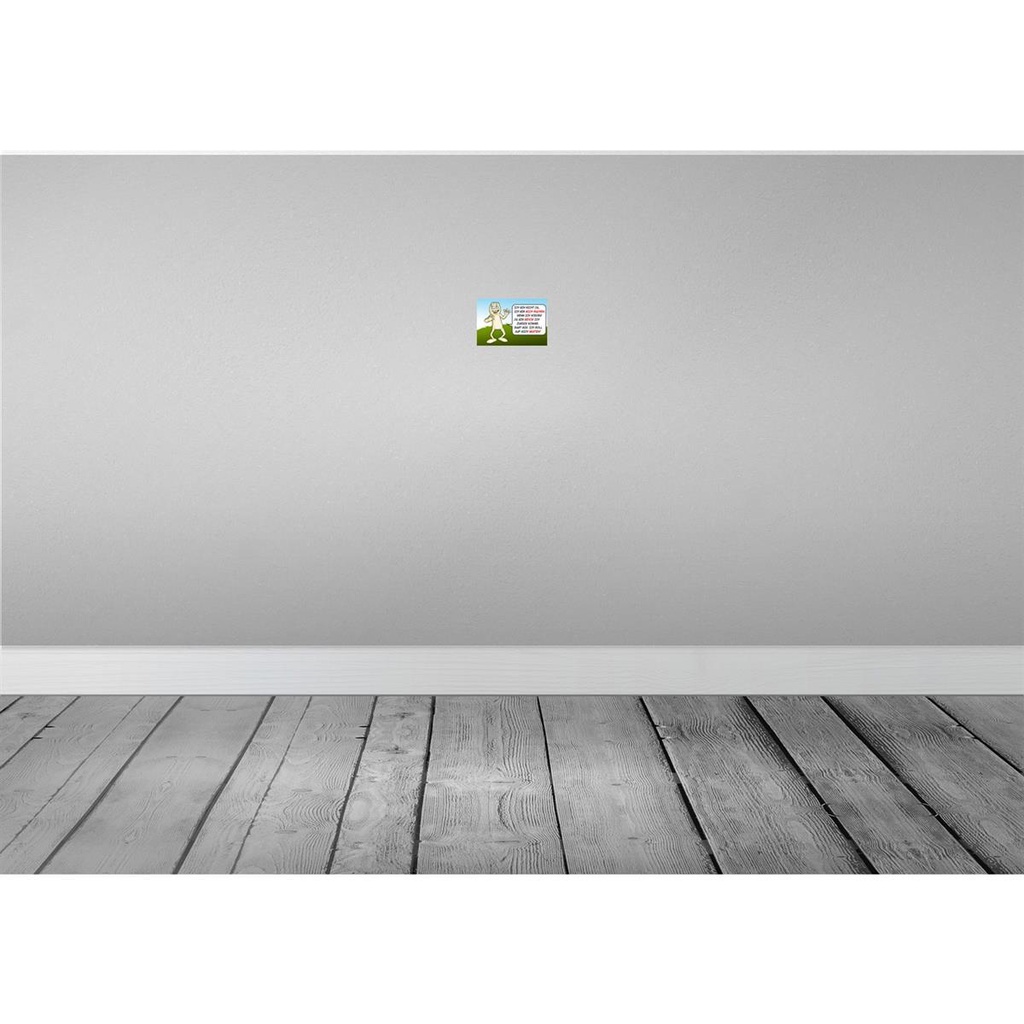 [LA-111958-1812-H] Holzschild 12x18 cm Bin nicht da mich suchen Dekoration Bild 2