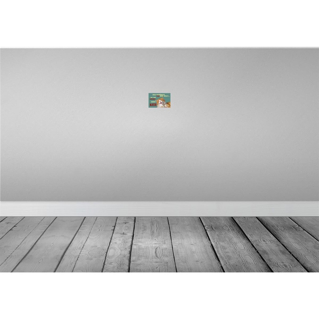 [LA-111992-1812] Blechschild 12x18 cm Schönste Ton ist Katzenschnurren Tier Haustier Katze Bild 2