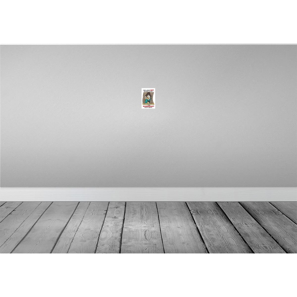 [LA-112023-1812] Blechschild 18x12 cm Gott weiß alles Nachbarn noch mehr Spruch Zitat Bild 2