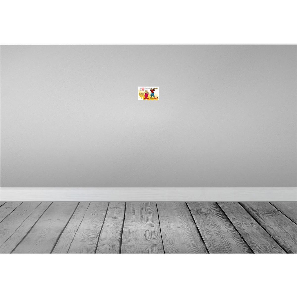 [LA-112043-1812-H] Holzschild 12x18 cm Feinde einfach sagt was man denkt Spruch Zitat Bild 2