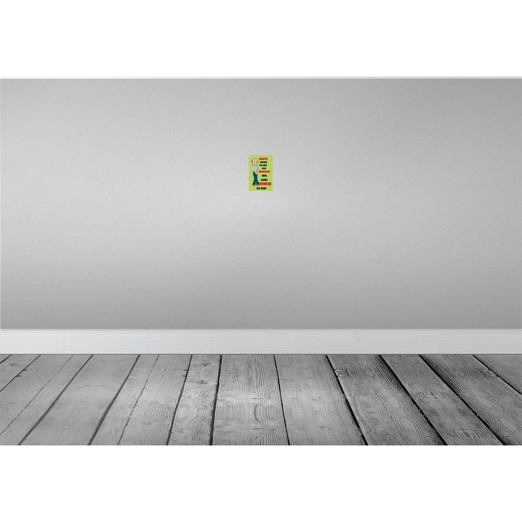 [LA-112044-1812] Blechschild 18x12 cm vornehmen morgen spontan zu sein Spruch Zitat Bild 2