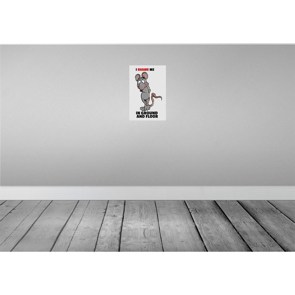[LA-112053-H] Holzschild 30x20 cm I shame me in ground and floor Dekoration Bild 2
