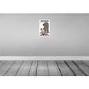 [LA-112055-H] Holzschild 30x20 cm You walk me animally on the cookie Spruch Zitat Bild 2