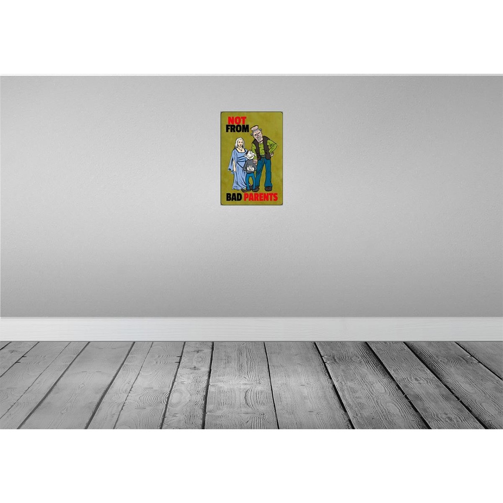 [LA-112070-H] Holzschild 30x20 cm Not from bad parents Dekoration Bild 2