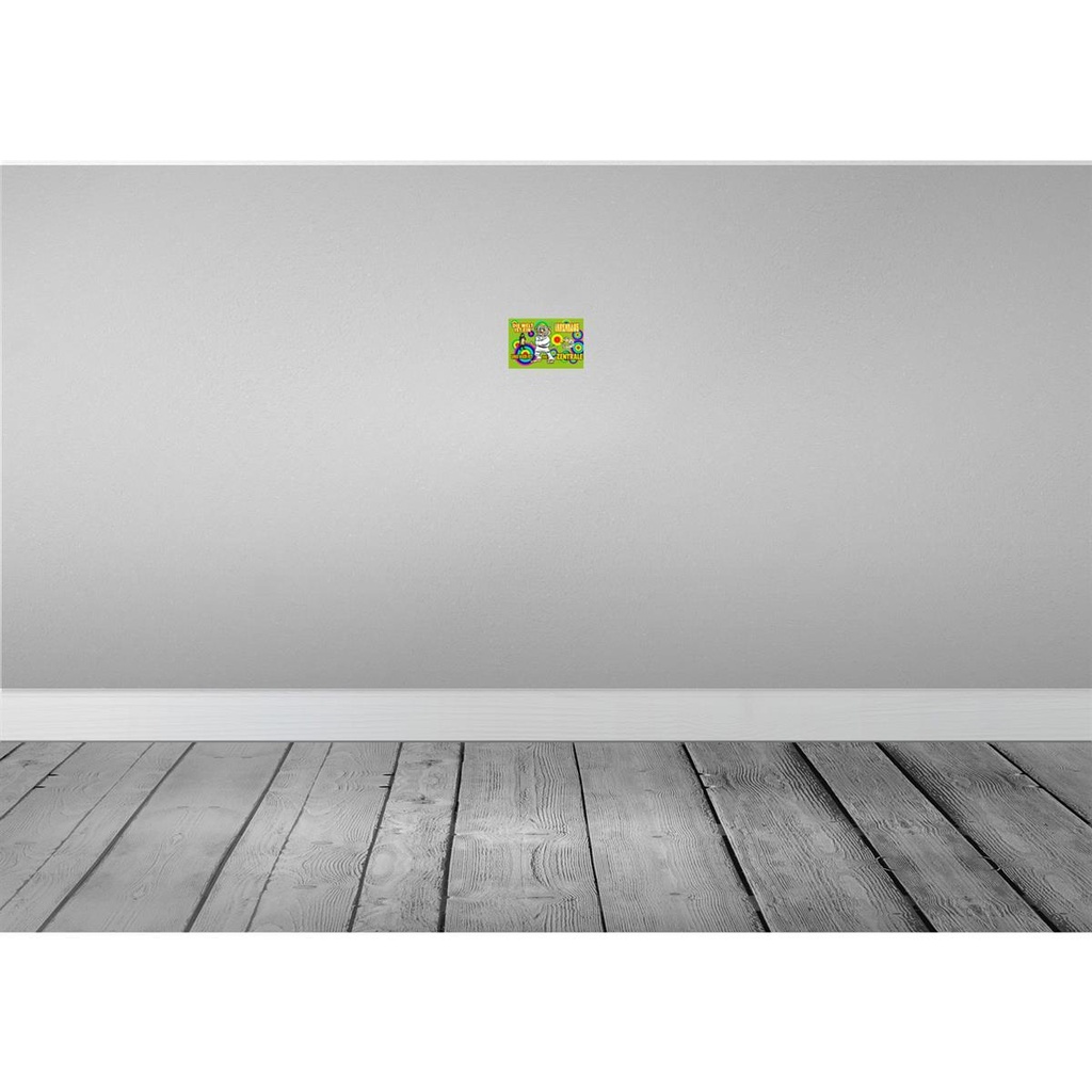 [LA-112071-1812] Blechschild 12x18 cm Welt ist Irrenhaus hier Zentrale Spruch Zitat Bild 2