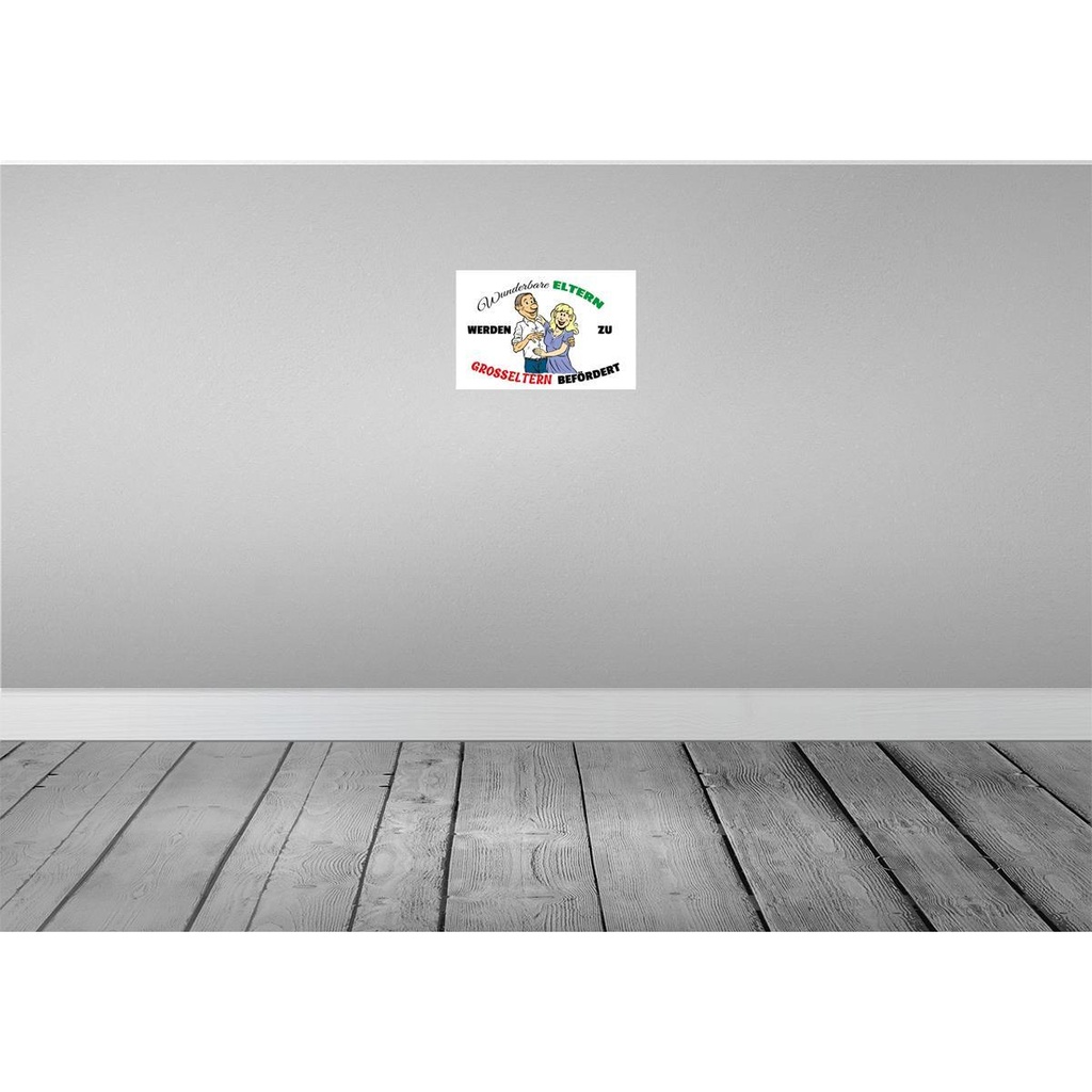 [LA-112082-2030] Blechschild 20x30 cm wunderbare Eltern werden Großeltern Familie Freunde Bild 2