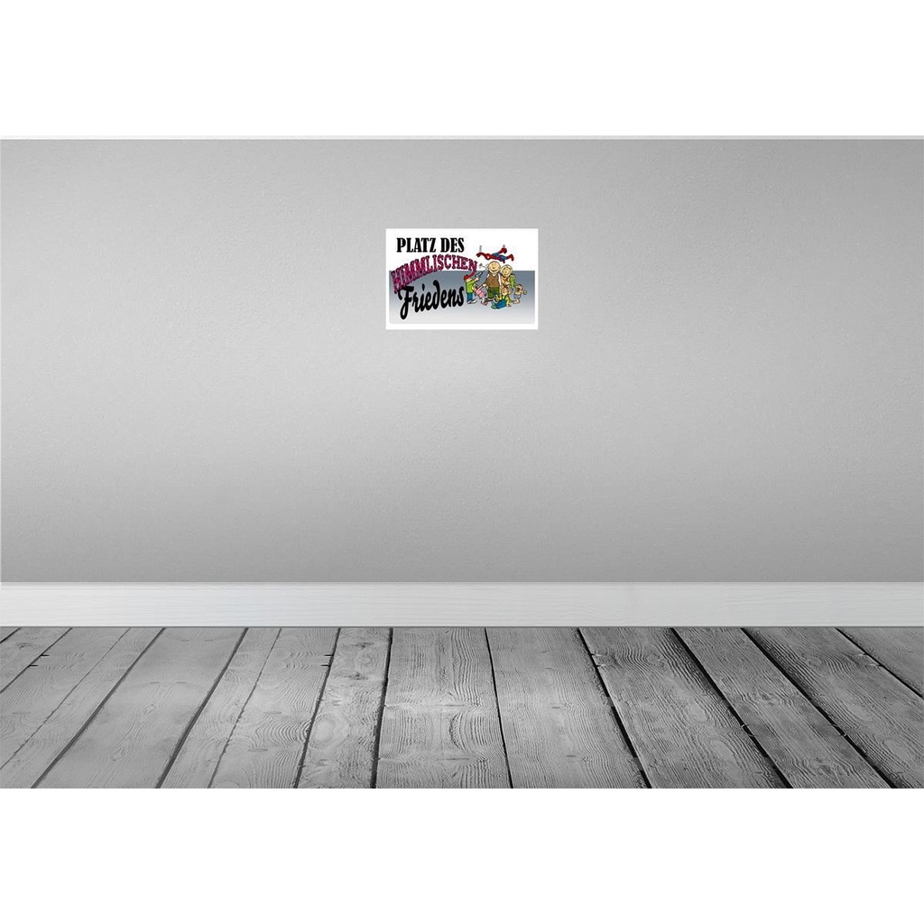[LA-112099-2030] Blechschild 20x30 cm Platz des himmlischen Friedens Dekoration Spruch Zitat Bild 2