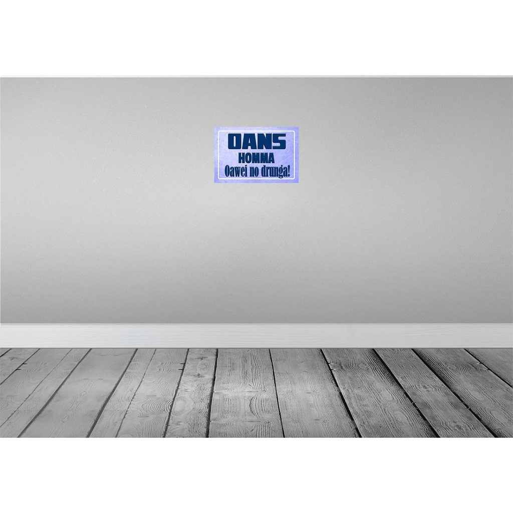 [LA-112101-2030] Blechschild 20x30 cm Oans homma oawei no drunga Dekoration Bild 2