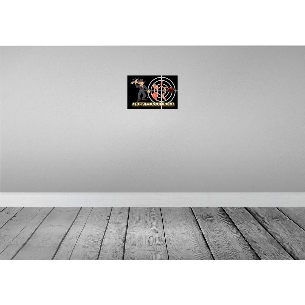 [LA-112115-H] Holzschild 20x30 cm Essen Auftragsgriller Fleisch Trinken Bild 2
