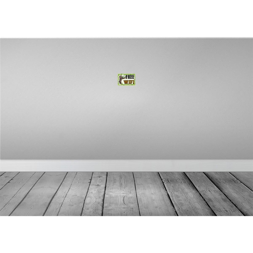 [LA-112128-1812] Blechschild 12x18 cm Free WiFi Internet Warnschild Hinweisschild Sicherheit Vorsicht Bild 2
