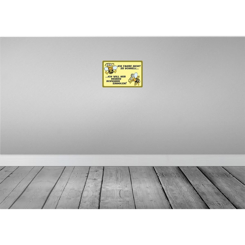 [LA-112132-2030] Blechschild 20x30 cm ich fahre nicht zu schnell Dekoration Spruch Zitat Bild 2