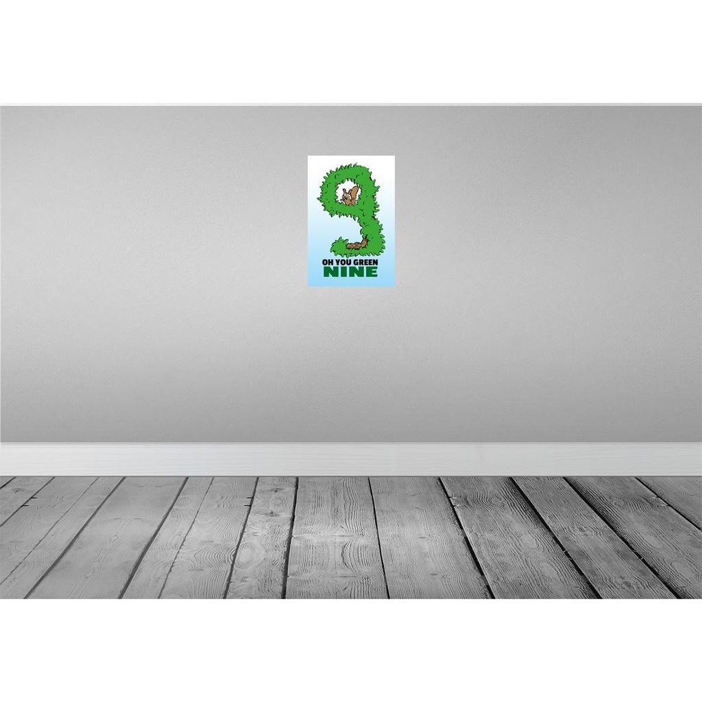 [LA-112147-H] Holzschild 30x20 cm Oh you green nine Dekoration Bild 2