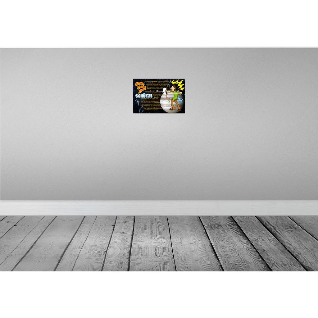 [LA-112152-H] Holzschild 20x30 cm Sternzeichen Schütze Planet Jupiter Dekoration Bild 2