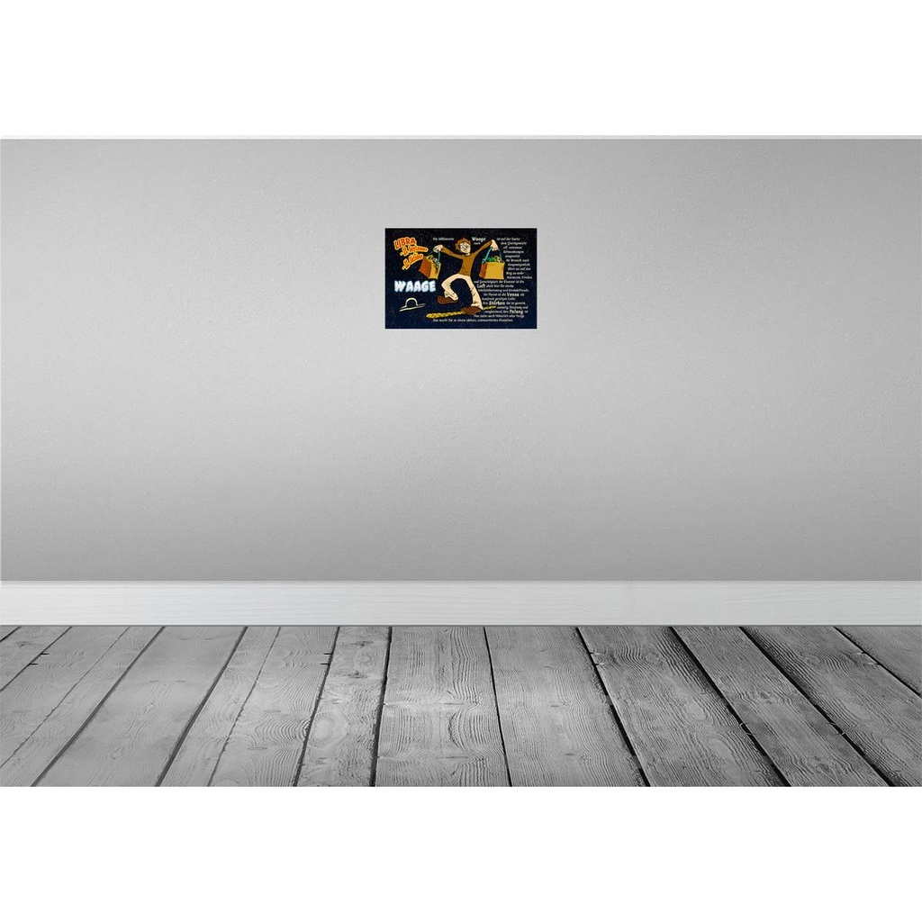 [LA-112156-H] Holzschild 20x30 cm Sternzeichen Waage Planet Venus Dekoration Bild 2