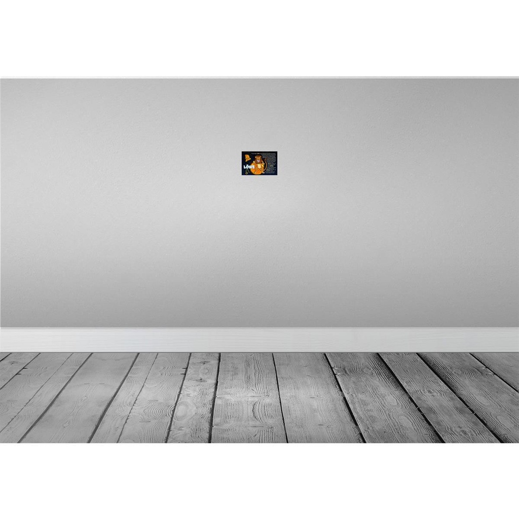 [LA-112157-1812-H] Holzschild 12x18 cm Sternzeichen Löwe Planet Sonne Dekoration Bild 2