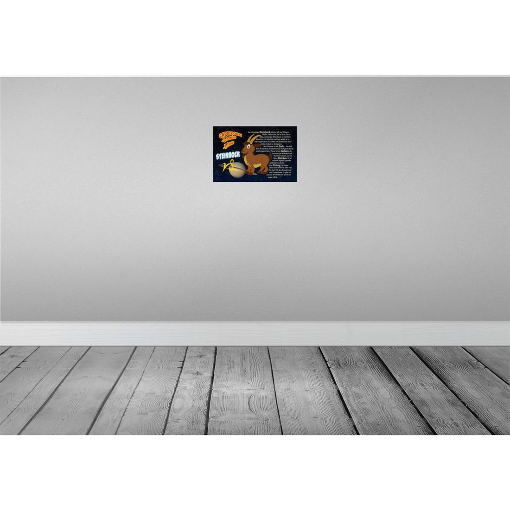 [LA-112160-H] Holzschild 20x30 cm Sternzeichen Steinbock Planet Saturn Dekoration Bild 2