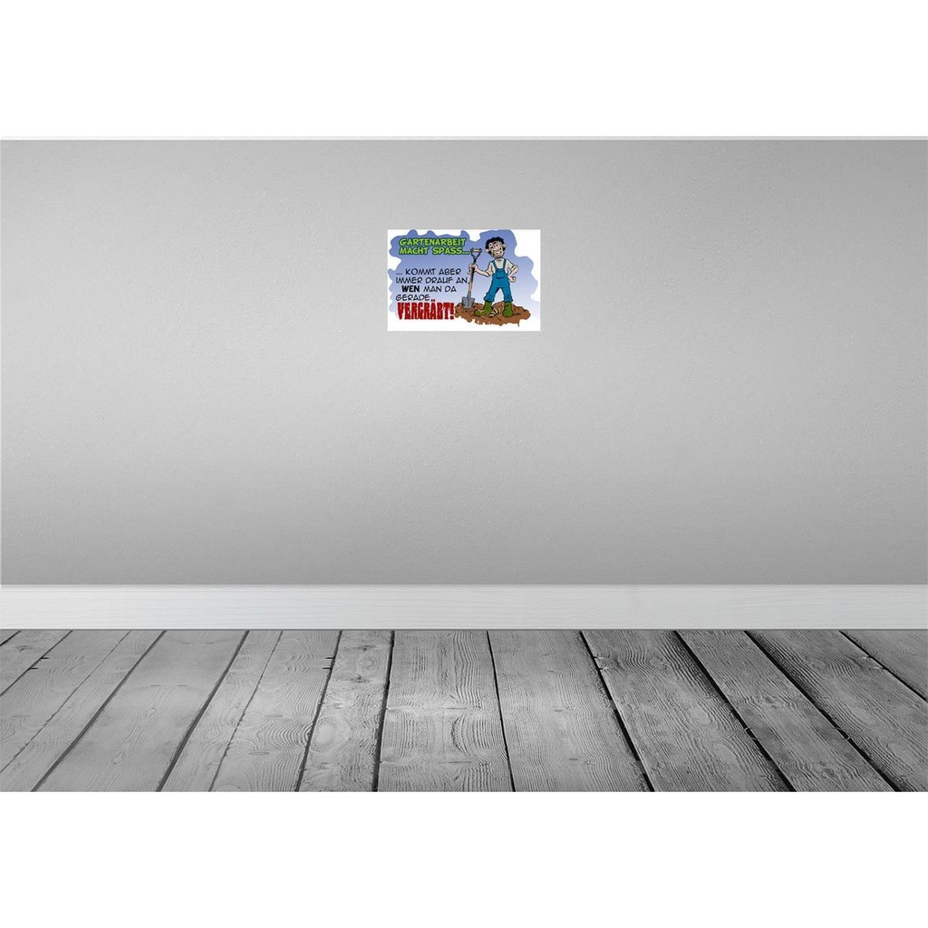 [LA-112192-H] Holzschild 20x30 cm Gartenarbeit macht Spass Garten Spruch Zitat Bild 2
