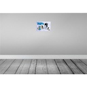 [LA-112197-H] Holzschild 20x30 cm Baby Storch bringt Kind in blau Bild 2