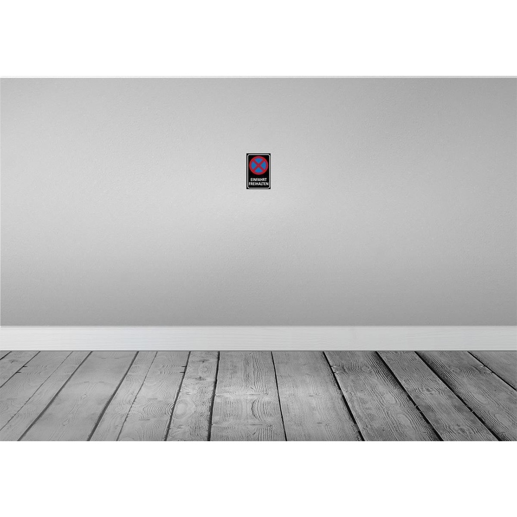 [LA-112201-1812] Blechschild 18x12 cm Einfahrt freihalten Warnschild Hinweisschild Sicherheit Vorsicht Bild 2