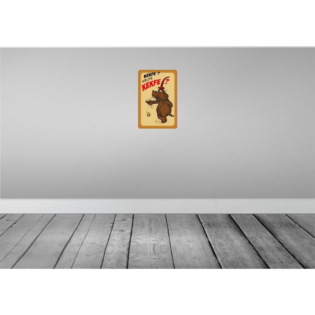 [LA-112204-2030] Blechschild 30x20 cm Kekse Kekfe Welfe Dekoration Spruch Zitat Bild 2