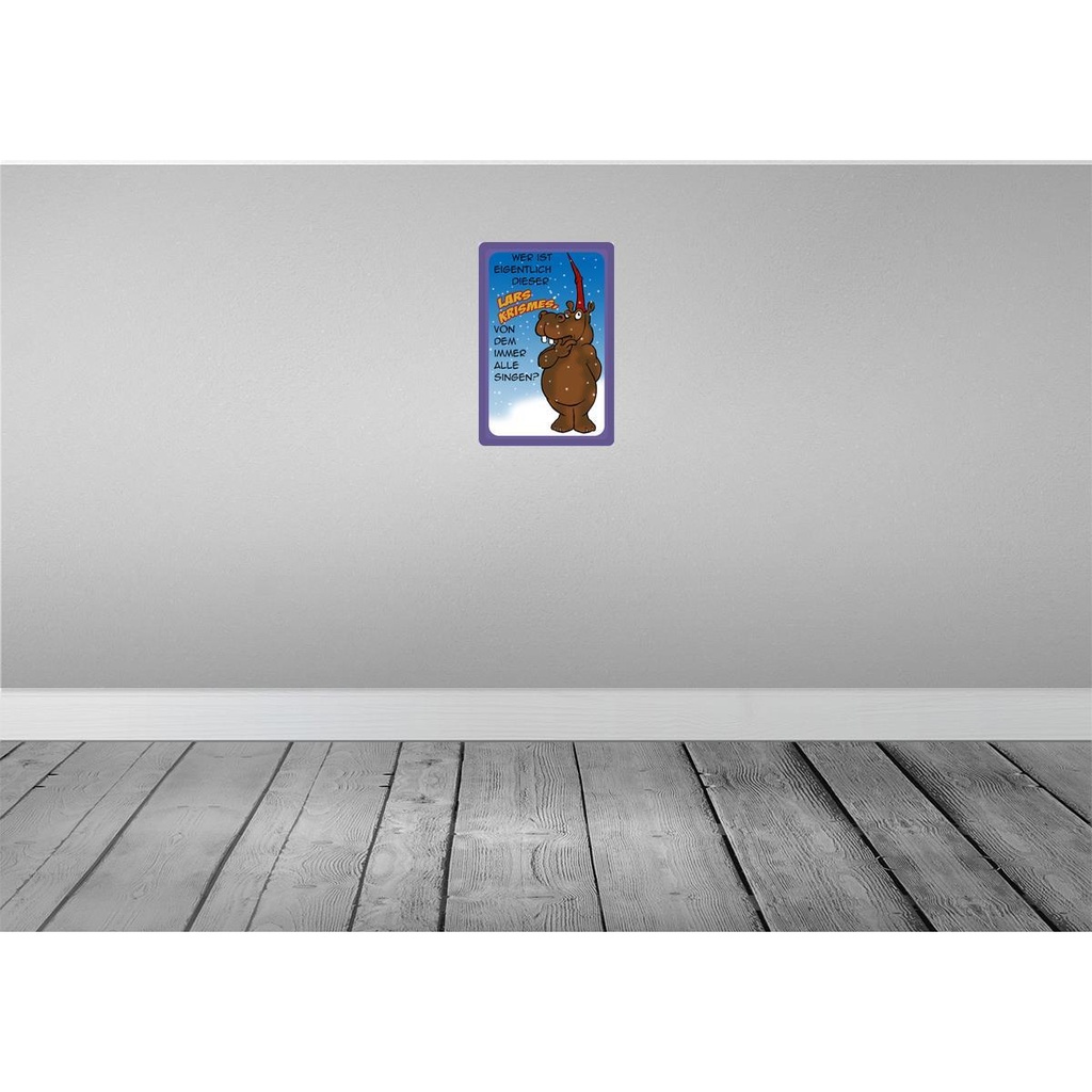 [LA-112205-H] Holzschild 30x20 cm wer ist dieser Lars Krismes Dekoration Bild 2