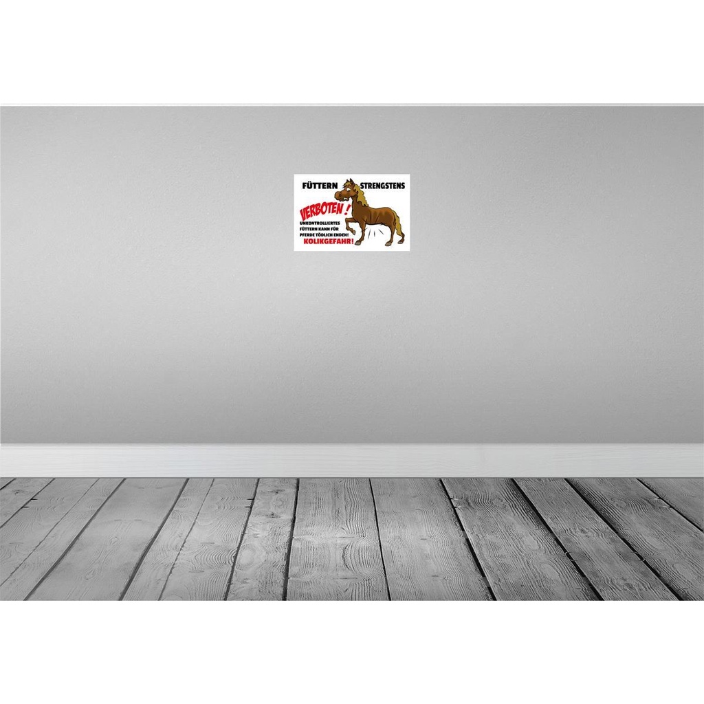 [LA-112212-H] Holzschild 20x30 cm füttern strengstens verboten Warnschild Hinweisschild Bild 2