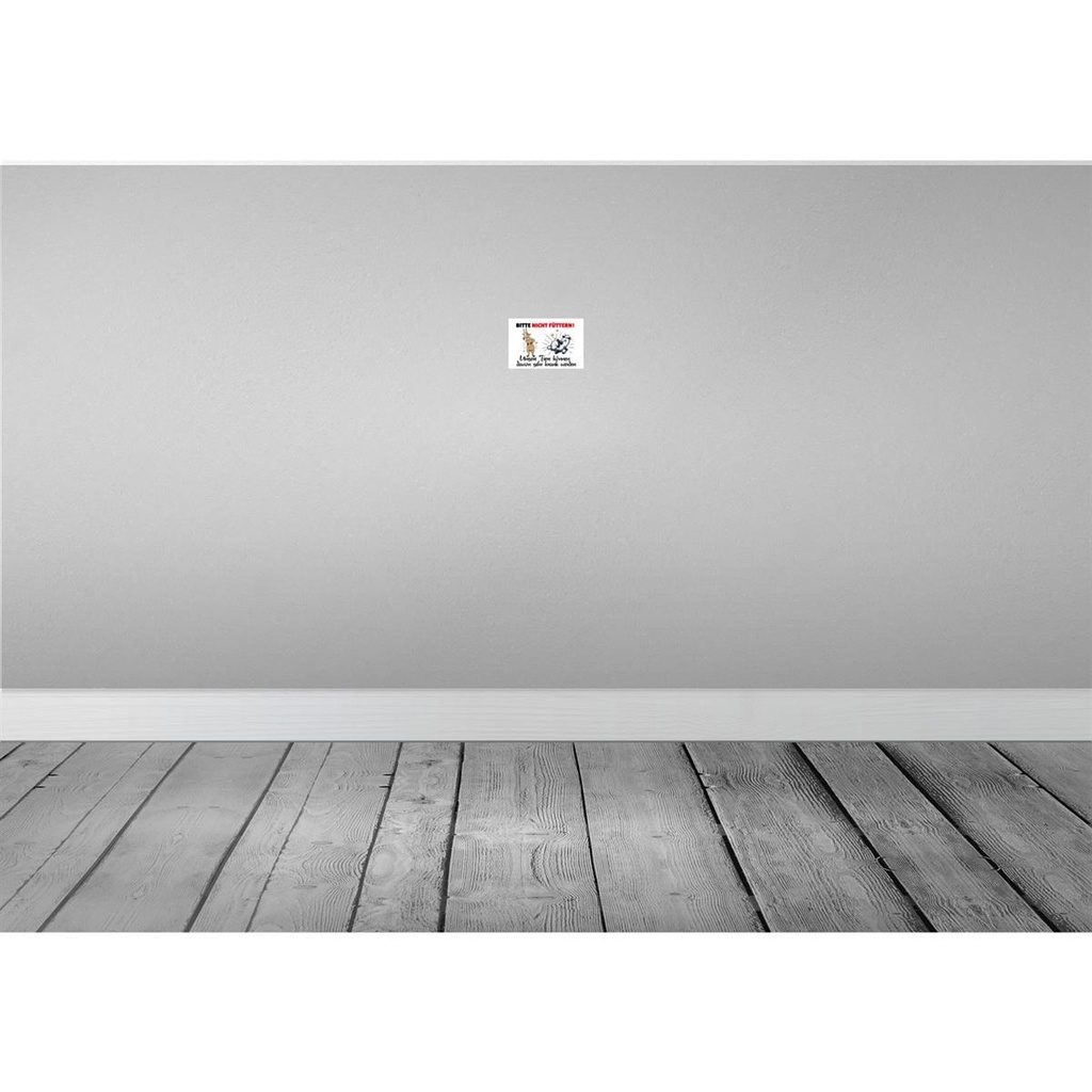 [LA-112221-1812] Blechschild 12x18 cm bitte nicht füttern Ziege Schaf Spruch Zitat Bild 2