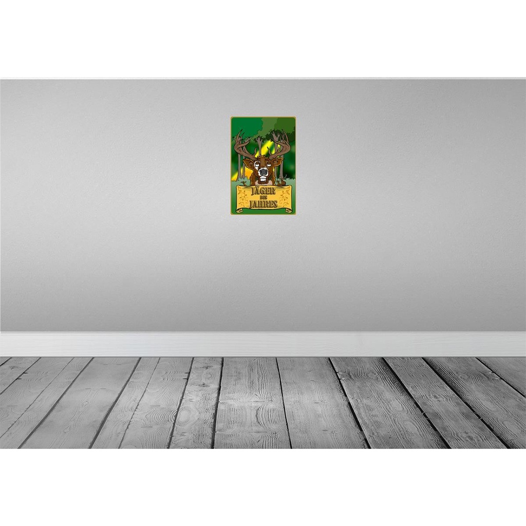 [LA-112266-H] Holzschild 30x20 cm Jagd Jäger des Jahres Reh Dekoration Bild 2