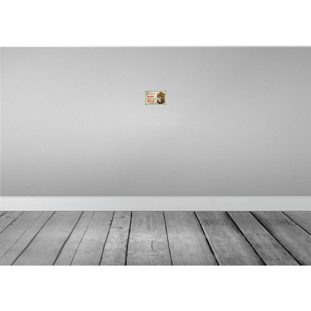 [LA-112298-1812-H] Holzschild 12x18 cm wenn's Arscherl brummt Dekoration Bild 2