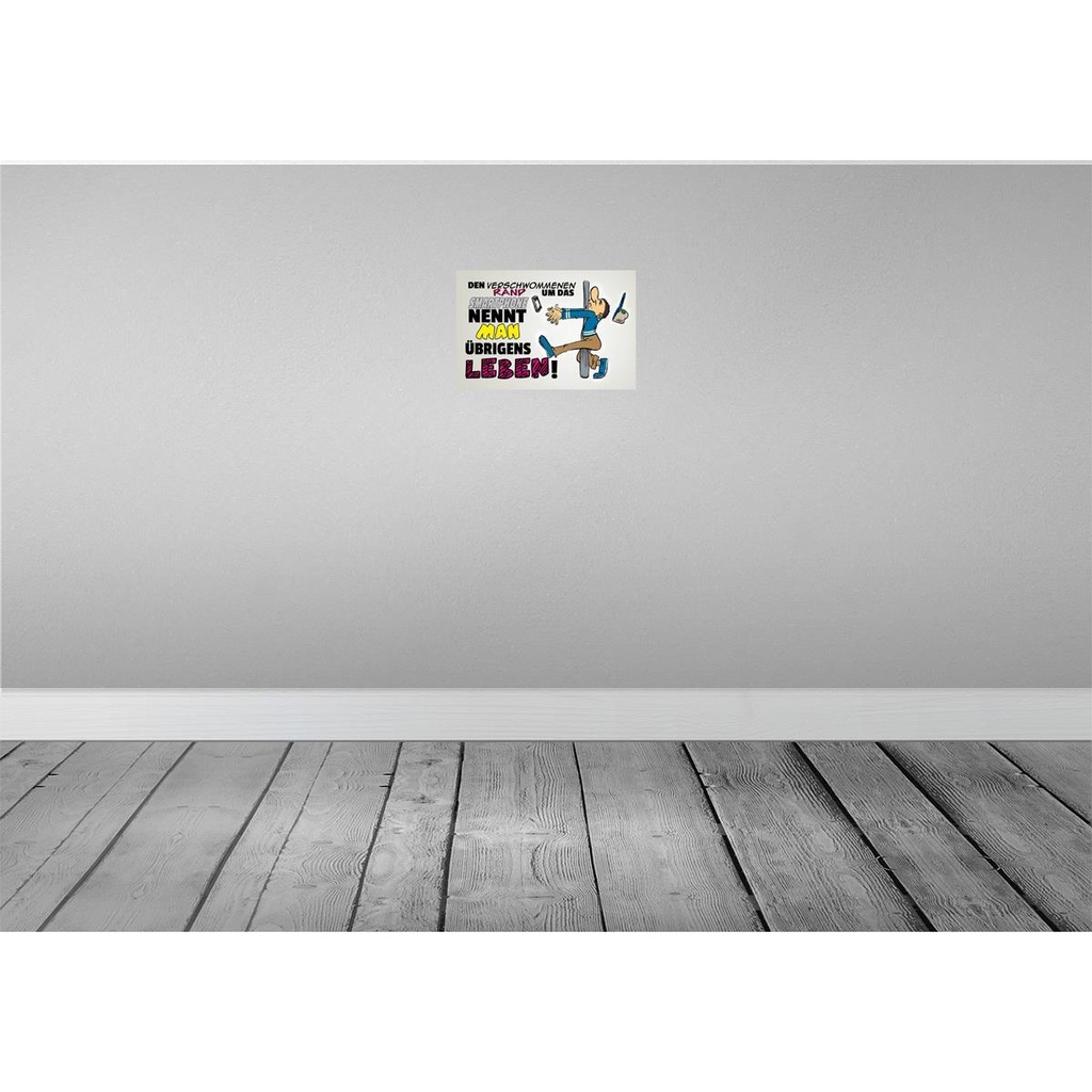 [LA-112305-2030] Blechschild 20x30 cm Rand um Smartphone nennt Leben Spruch Zitat Bild 2
