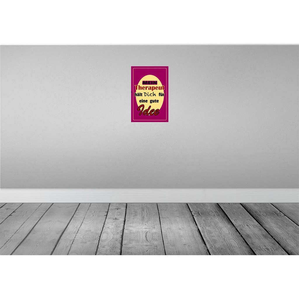 [LA-112335-H] Holzschild 30x20 cm Therapeut hält dich für gute Beruf Arbeit Bild 2