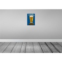 [LA-112348-2030] Blechschild 30x20 cm Alkohol frisches Bier Bierglas Spruch Zitat Bild 2