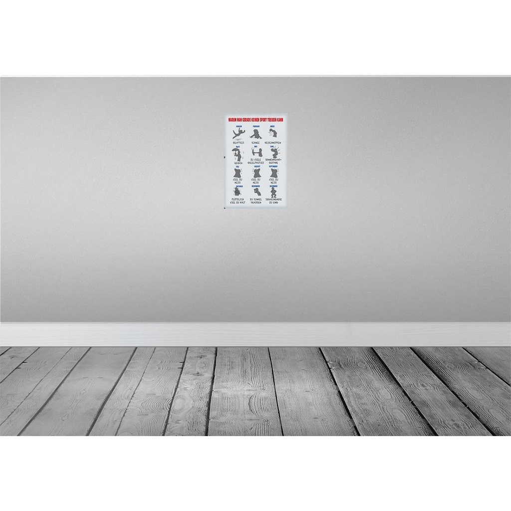 [LA-112358-2030] Blechschild 30x20 cm Gründe keinen Sport zu treiben Dekoration Spruch Zitat Bild 2