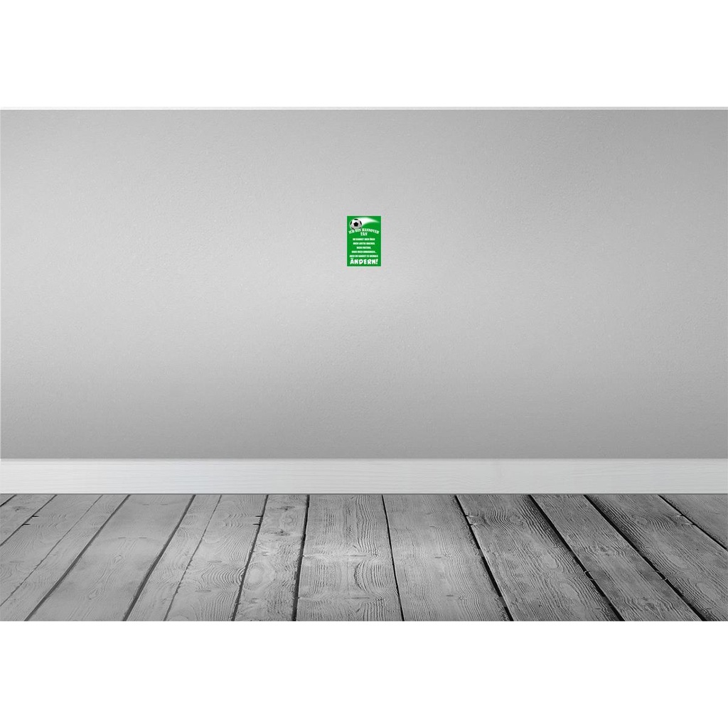 [LA-112385-1812] Blechschild 18x12 cm ich bin Hannover Fan Fussball Sport Hobby Bild 2