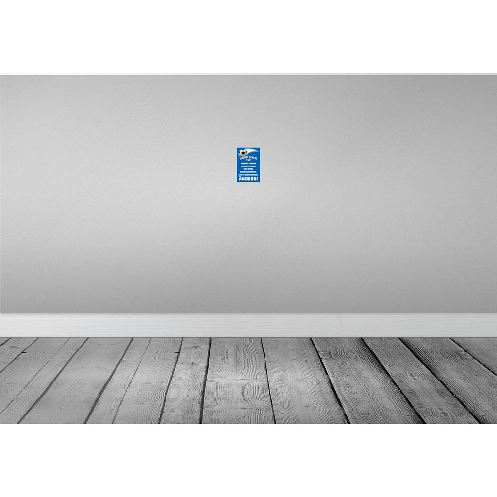 [LA-112388-1812-H] Holzschild 18x12 cm ich bin Berlin Fan Fussball Sport Hobby Bild 2