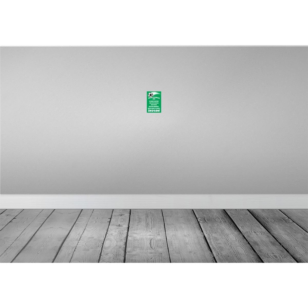 [LA-112391-1812] Blechschild 18x12 cm ich bin Gladbach Fan Fussball Sport Hobby Bild 2