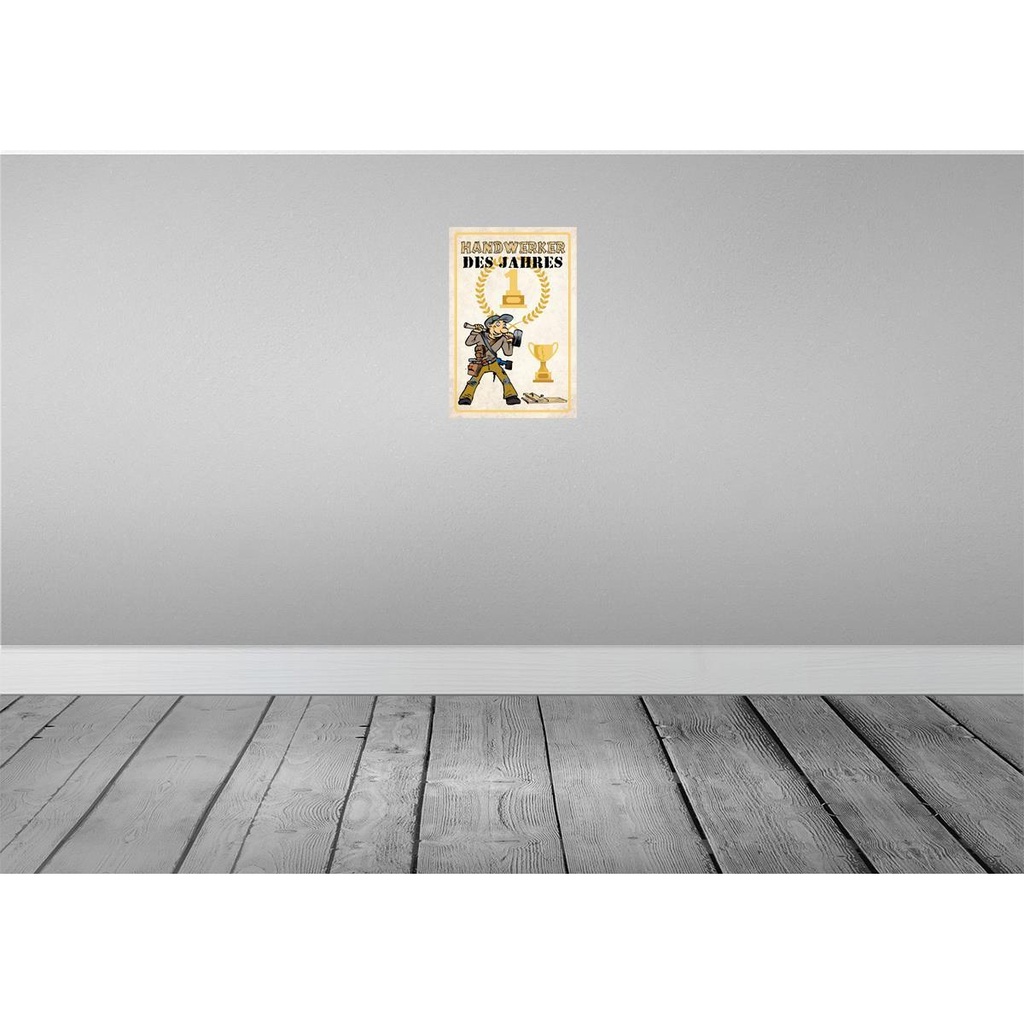 [LA-112416-2030] Blechschild 30x20 cm Handwerker des Jahres Beruf Arbeit Bild 2