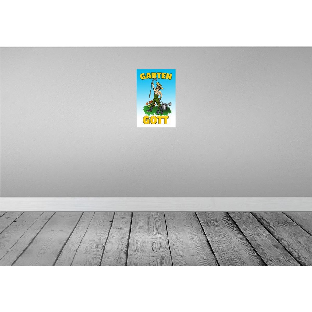 [LA-112419-H] Holzschild 30x20 cm Garten Gott Dekoration Bild 2