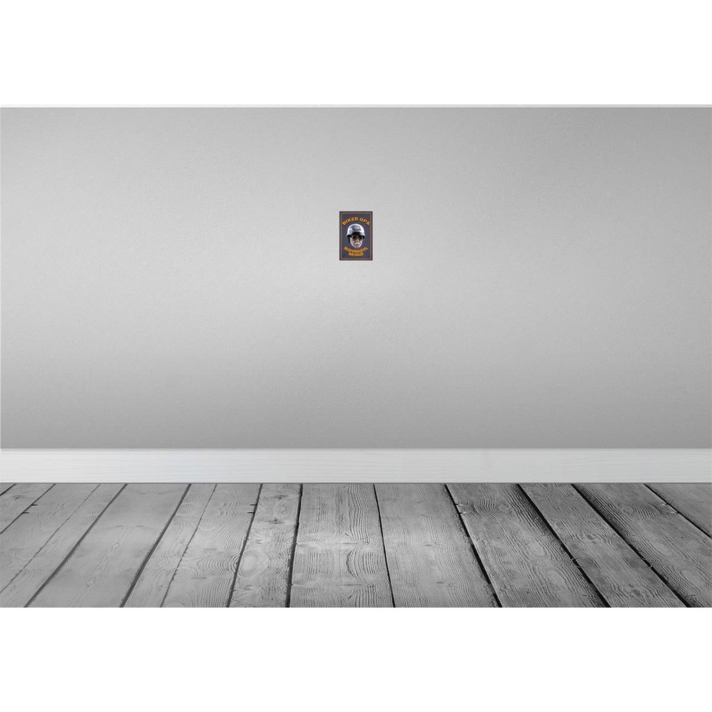 [LA-112434-1812] Blechschild 18x12 cm Biker Opa wie ein normaler Spruch Zitat Bild 2