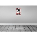 [LA-112469-H] Holzschild 30x20 cm ab hier mein Revier Hund Tier Haustier Bild 2