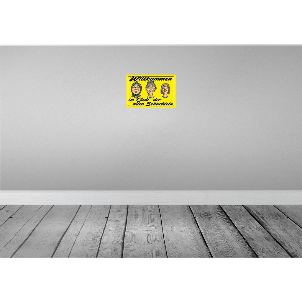 [LA-112478-2030] Blechschild 20x30 cm Club der alten Schachteln Oma Opa Spruch Zitat Bild 2